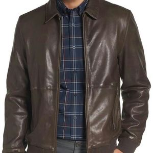 Nordstrom Leather Bomber Jacket